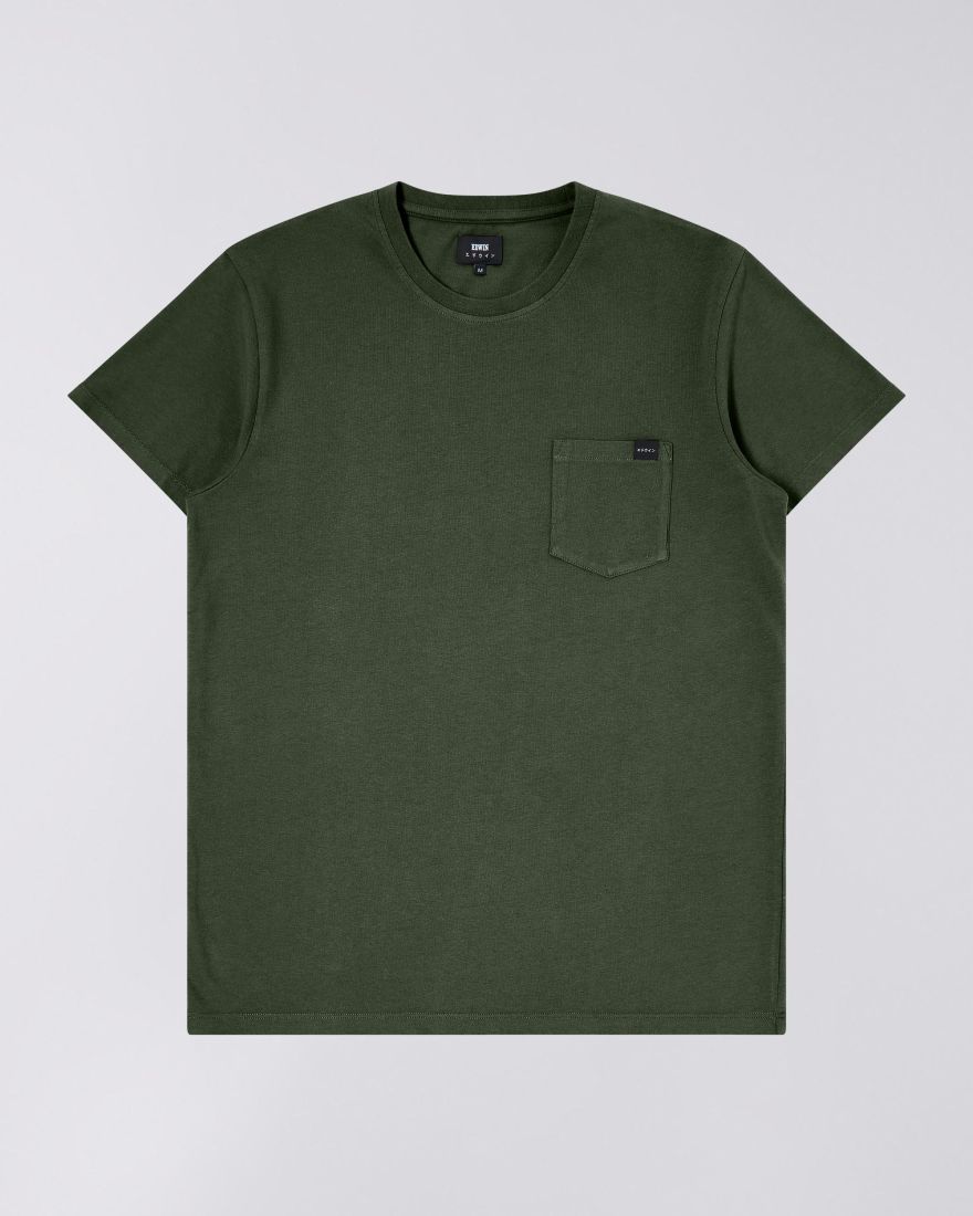 EDWIN Pocket T-Shirt Kombu Green