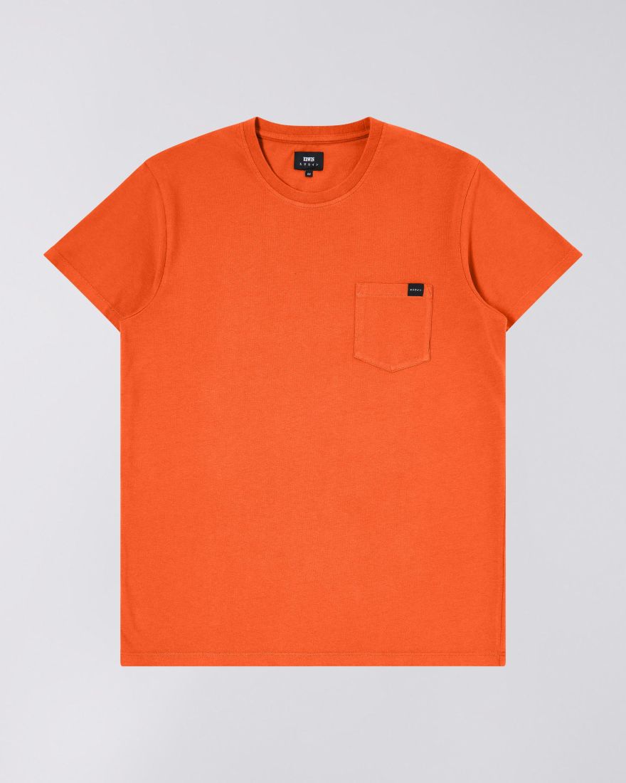 EDWIN Pocket T-Shirt Tangerine Tango