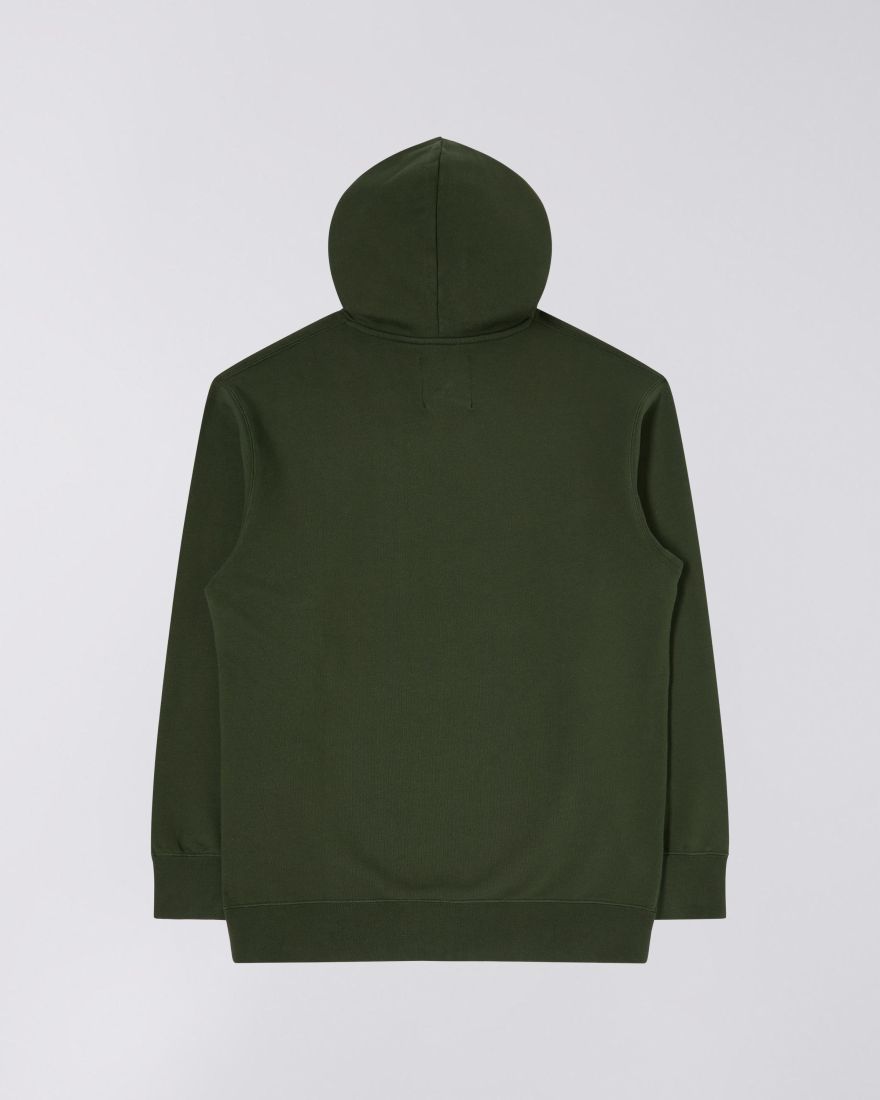 EDWIN Sunset On Mt Fuji Hoodie Sweat Kombu Green