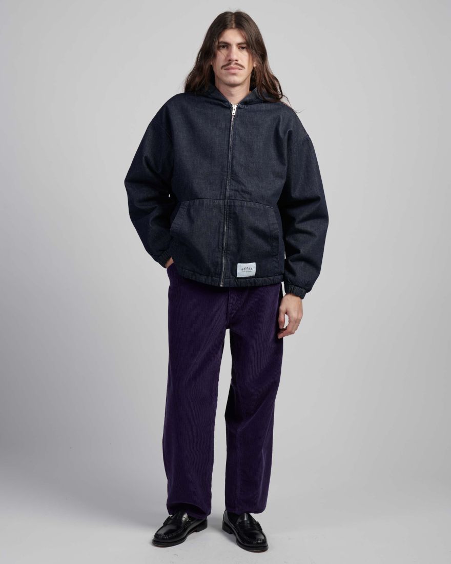 EDWIN Daimon Hooded Jacket Lined Blue
