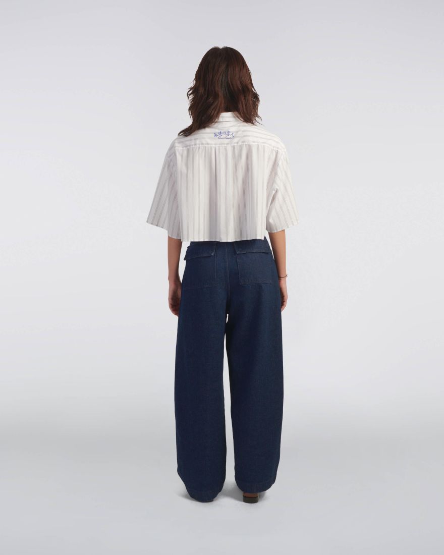 EDWIN W' Alix Shirt SS Grey / White