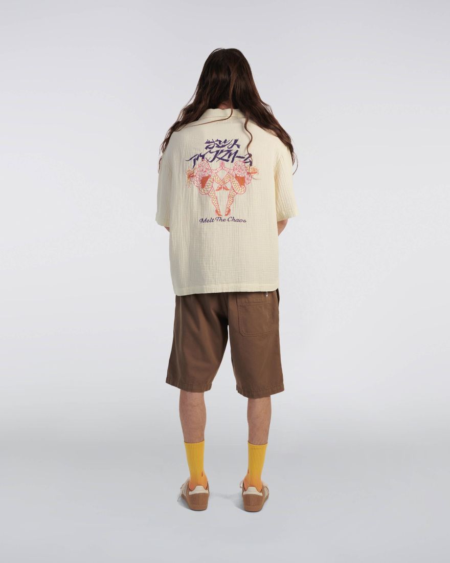 EDWIN Melt The Chaos Shirt SS Cream