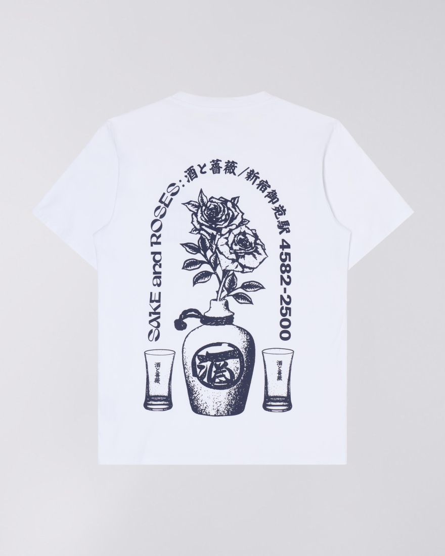 EDWIN Sake And Roses T-Shirt  White