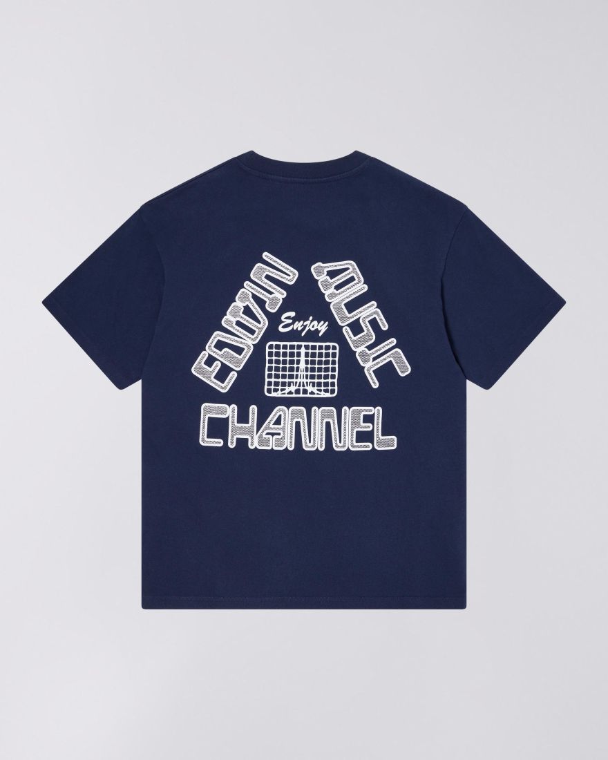 EDWIN Enjoy EMC T-Shirt Maritime Blue