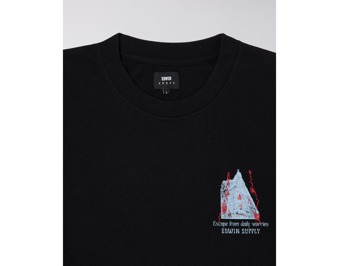 EDWIN Highest Mountains T-Shirt - Black