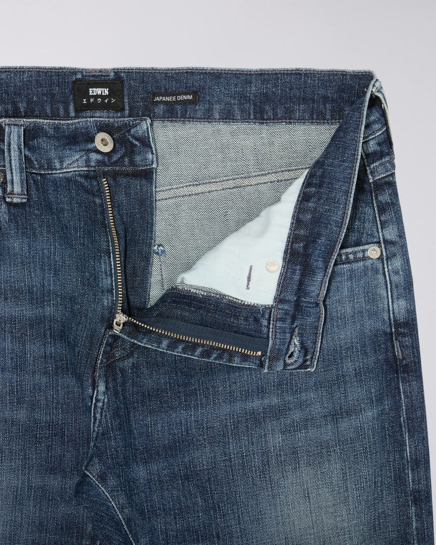 EDWIN ED-55 Regular Tapered Jeans - CS Yuuki Blue Denim - Takeo Wash