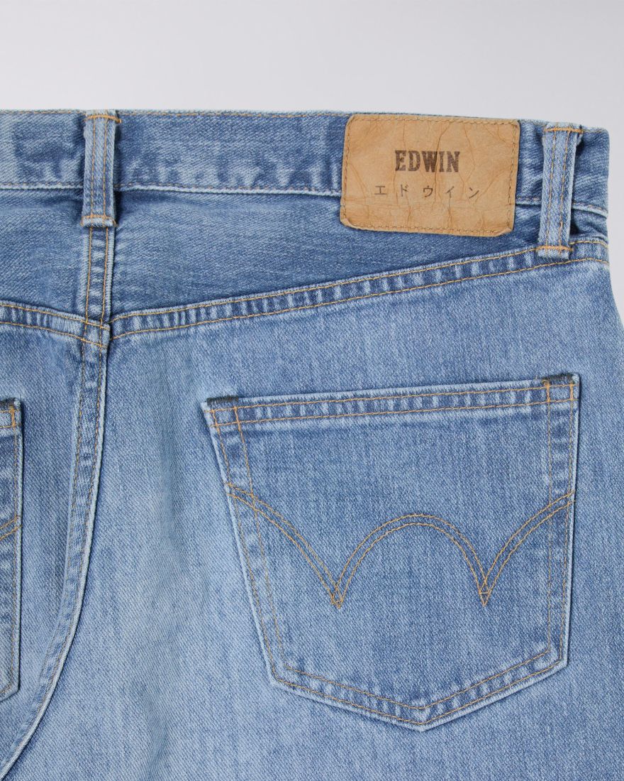 EDWIN Regular Tapered Jeans - Yoshiko Left Hand Denim - Blue - light used