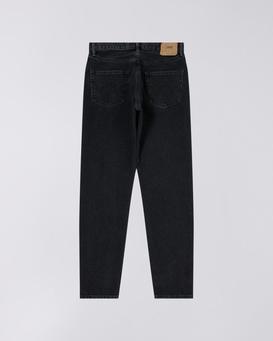 EDWIN Regular Tapered Jeans - Kaihara Right Hand Black Denim - Black ...