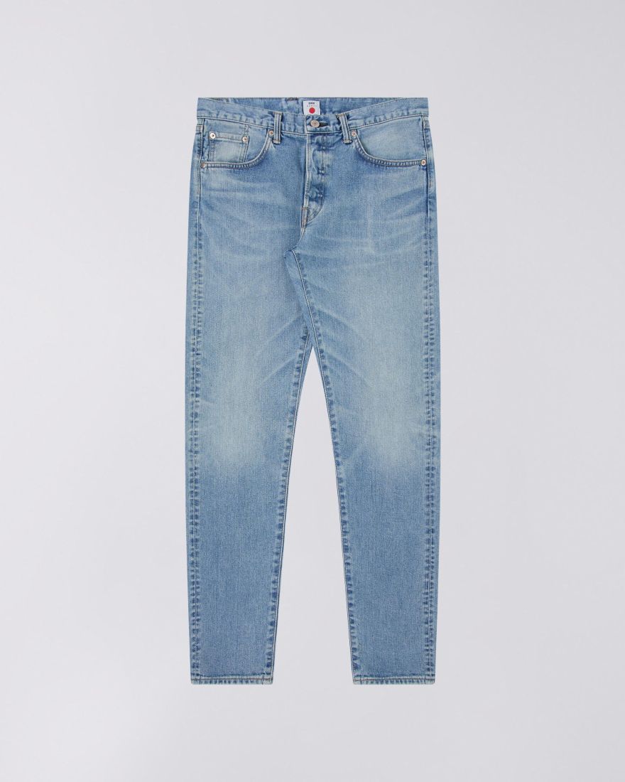 Faded Blue Denim 3d Slim Tapered Jeans – 8&9 Clothing Co.