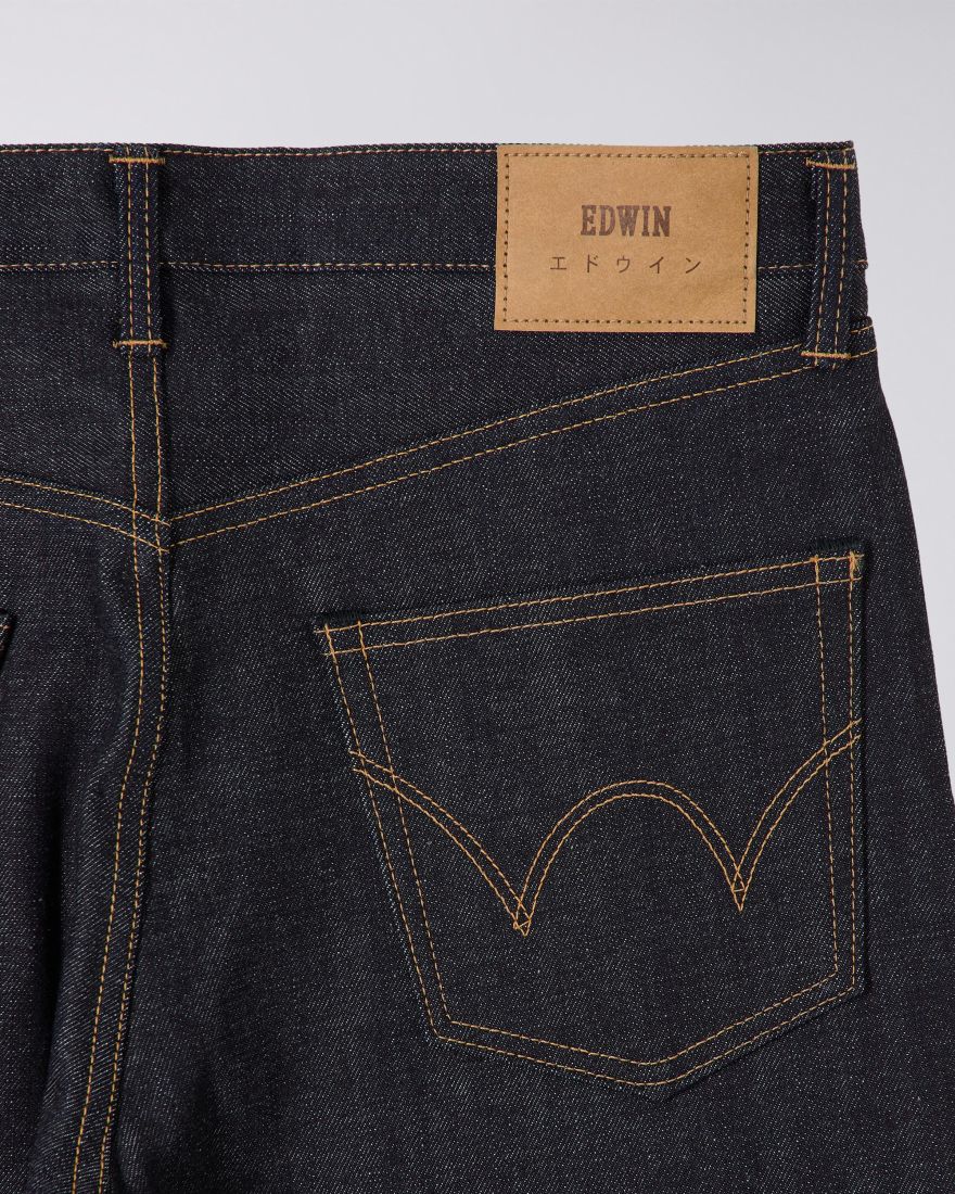 EDWIN Loose Straight Jeans - Kurabo Recycle Denim, Red Selvage - Blue ...