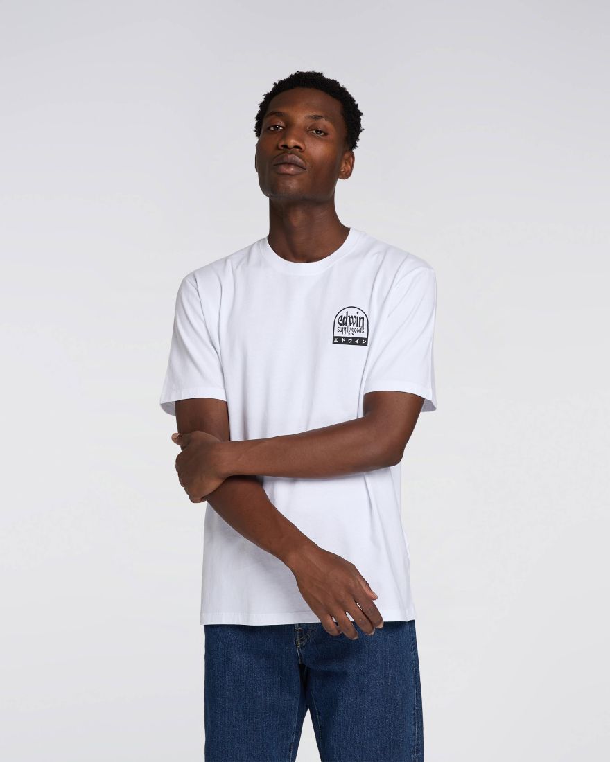 EDWIN Fuji Supply Goods T Shirt White