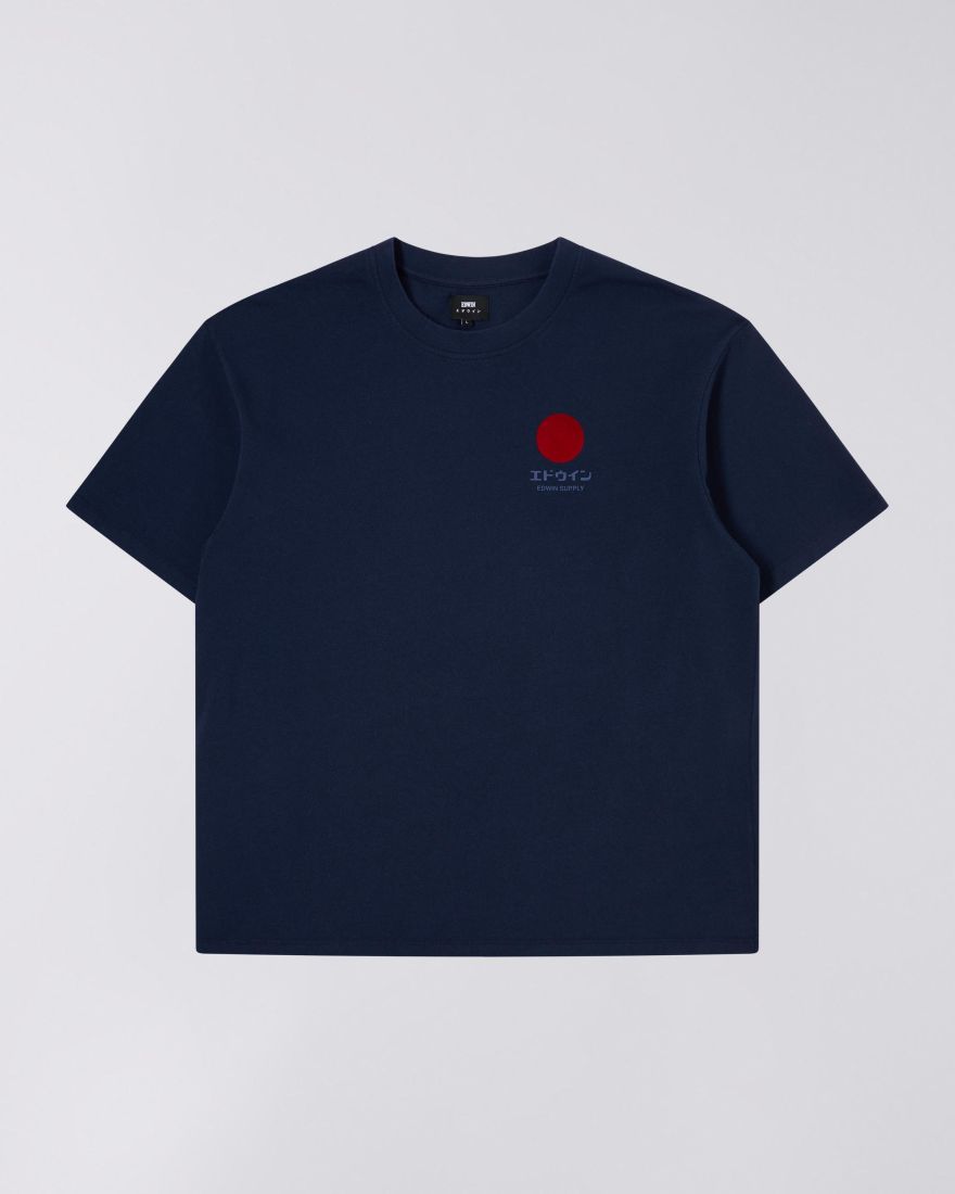 EDWIN Japanese Sun Supply T-Shirt - Maritime Blue