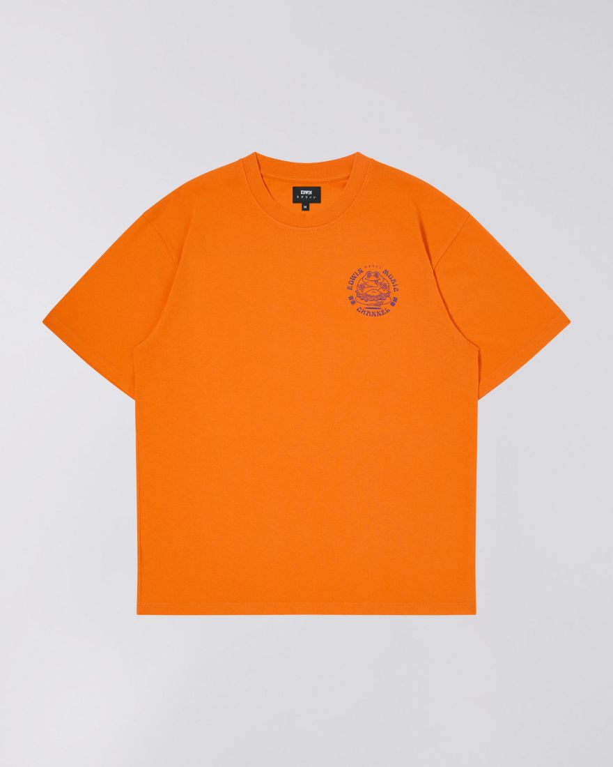 EDWIN Music Channel T-Shirt - Orange Tiger | EDWIN Europe