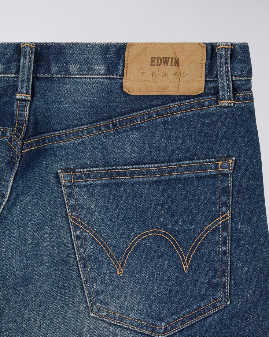 EDWIN Regular Tapered Jeans - Blue - Mid Dark Used | EDWIN Europe