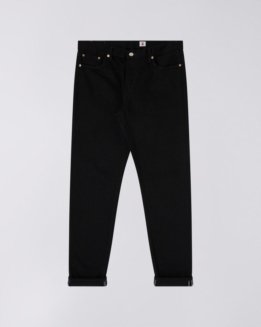 EDWIN Regular Tapered Jeans - Black - Rinsed