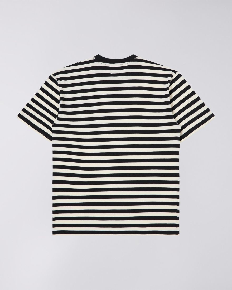 EDWIN Basic Stripe T-Shirt - Black/White