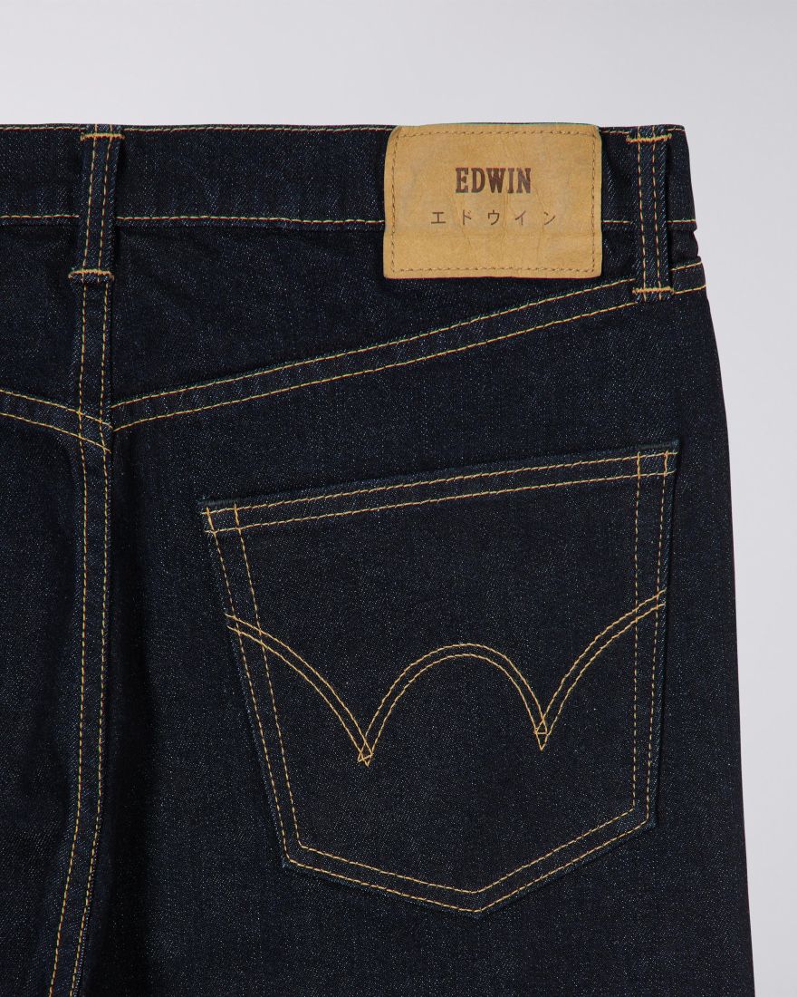 EDWIN Loose Tapered Jeans - Kaihara Pure Indigo Stretch Denim - Blue ...