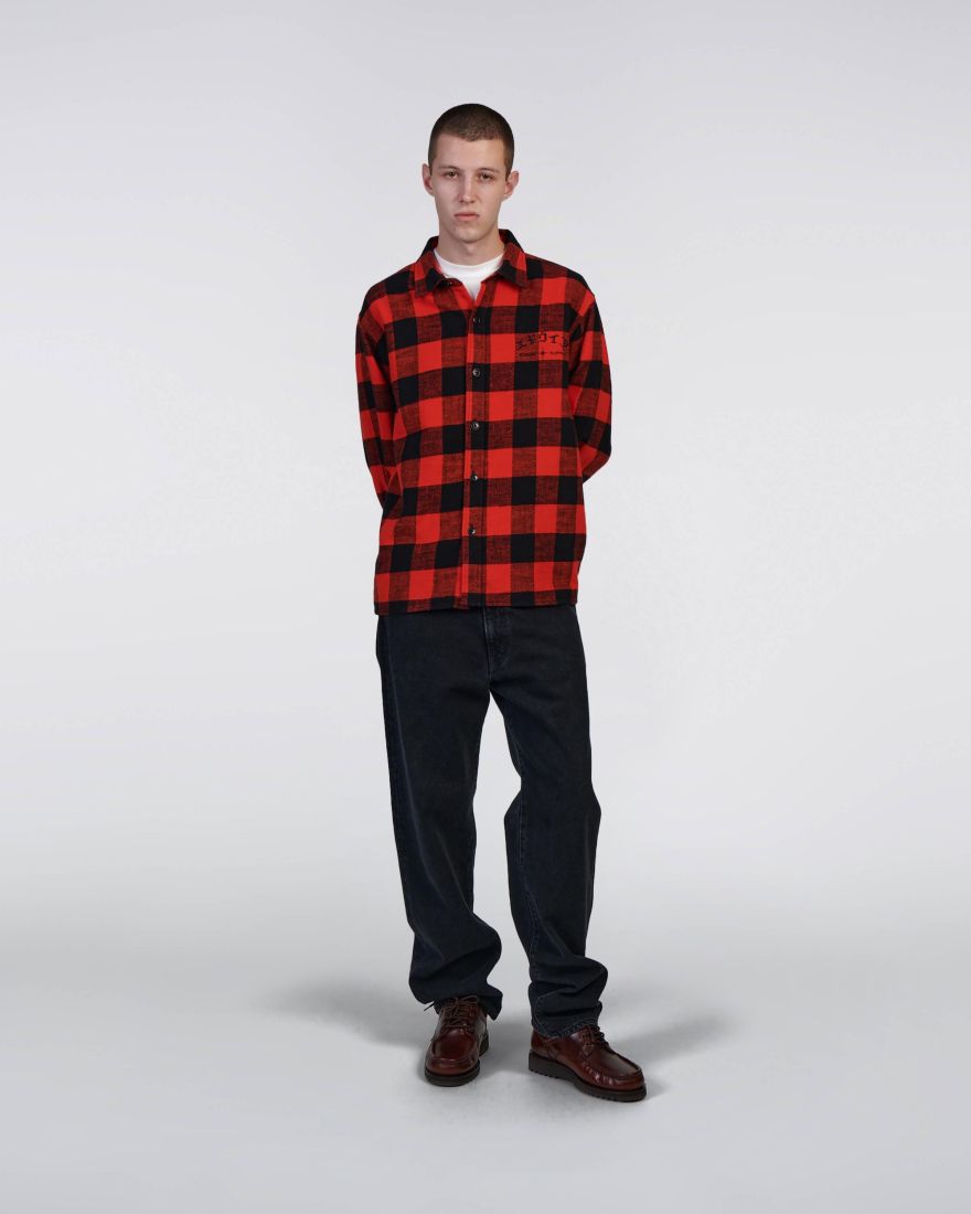 EDWIN Sebastian Shirt LS Black / Red