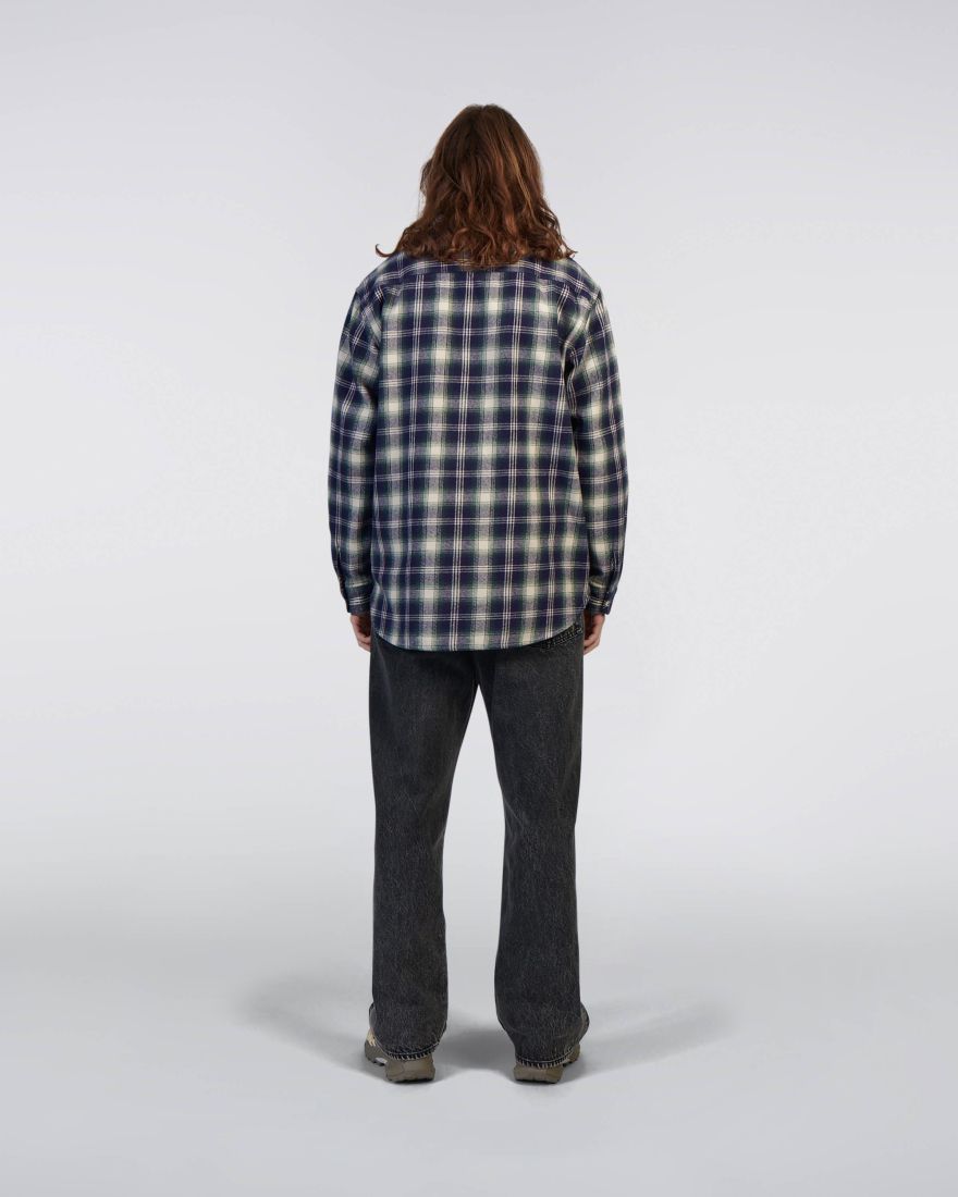EDWIN Work Shirt LS Navy / Green