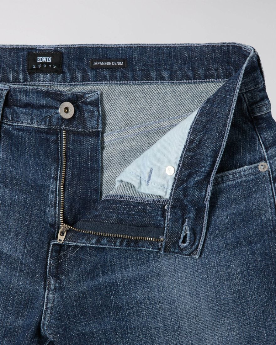 EDWIN ED-55 Regular Tapered Jeans - CS Yuuki Blue Denim - Reoki Wash