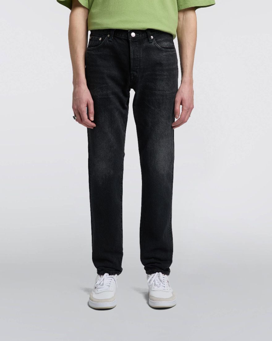 EDWIN Regular Tapered Jeans - Kaihara Right Hand Black Denim - Black - dark  used