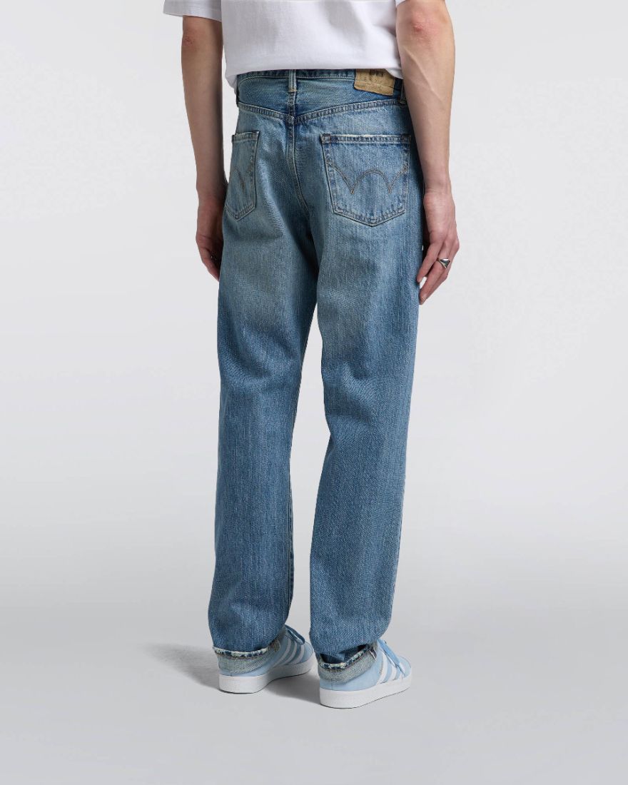 EDWIN Loose Straight Jeans - Kurabo Recycle Red Selvage Denim - Blue ...
