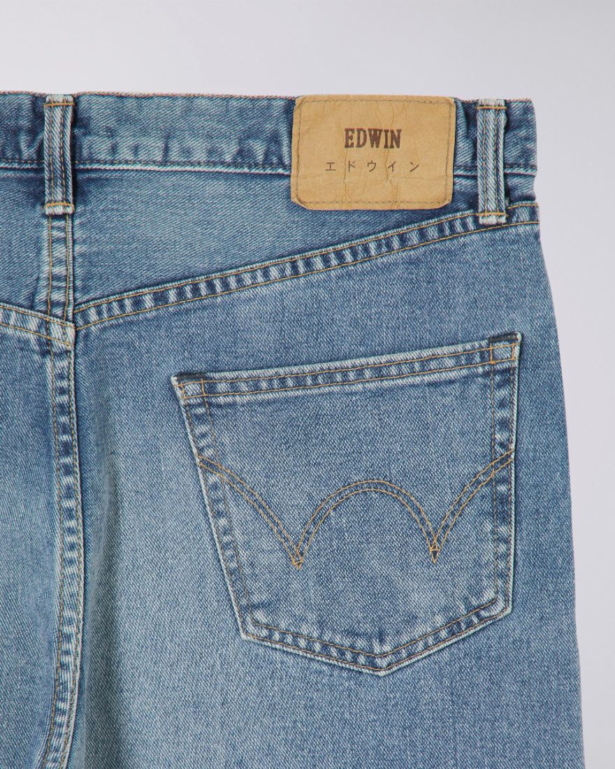 EDWIN Loose Tapered Jeans - Yoshiko Left Hand Denim - Blue - light used