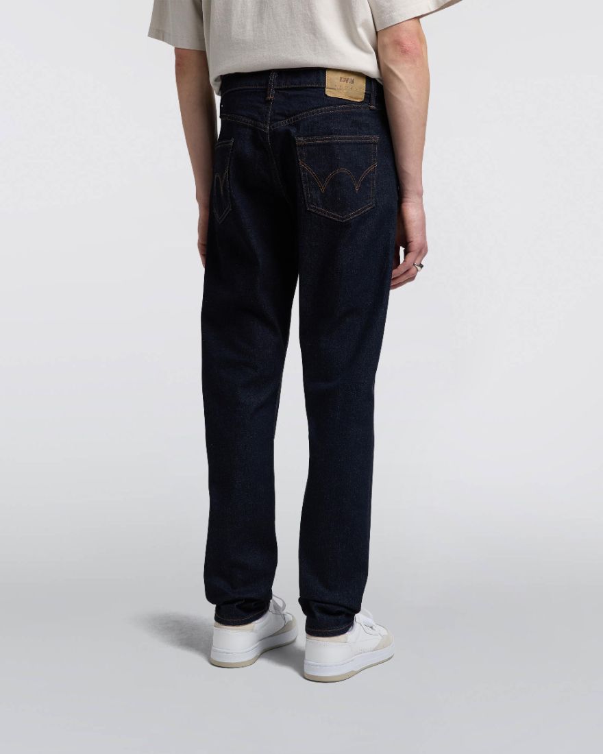 EDWIN Slim Tapered Jeans - Kaihara Pure Indigo Stretch Denim