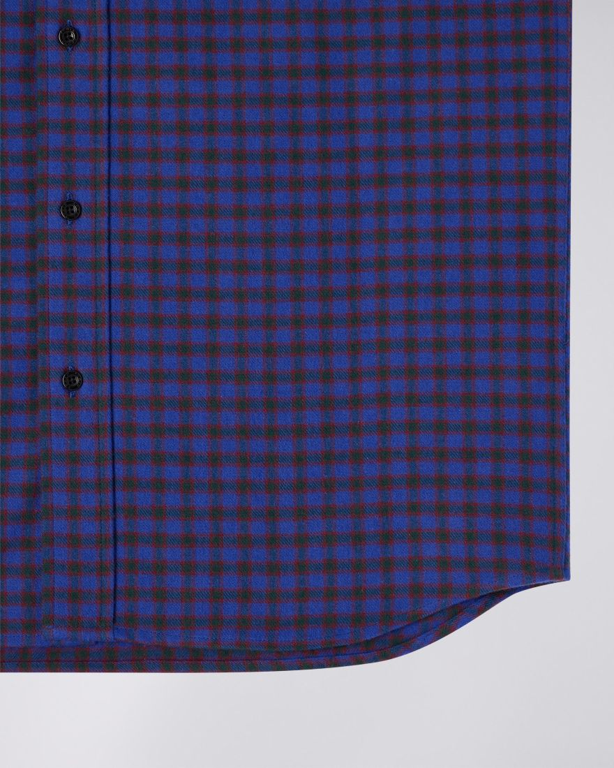 EDWIN Millenium Shirt LS Blue / Green / Red