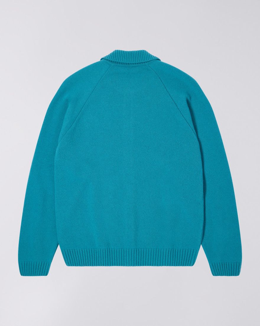 EDWIN Mars Polo Cardigan Baltic