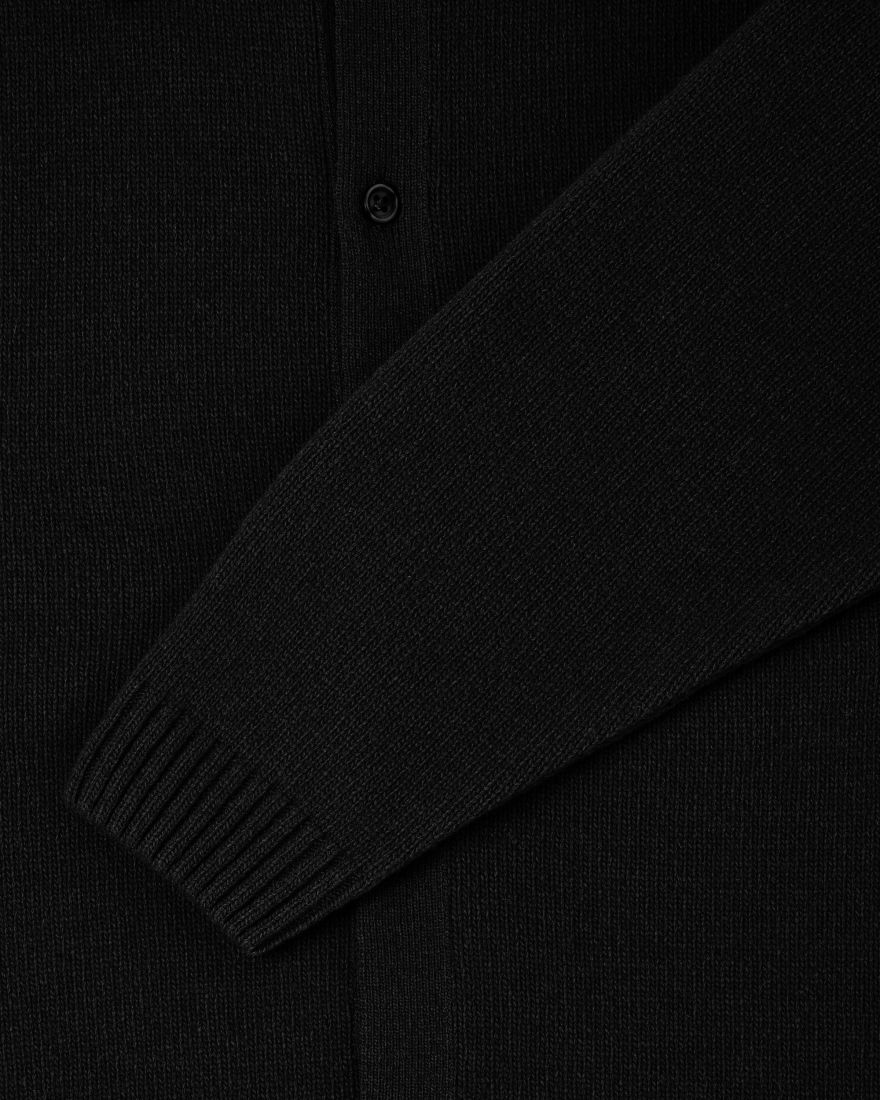 EDWIN Mars Polo Cardigan Black