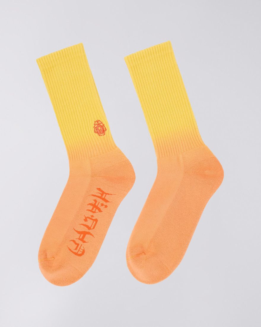 EDWIN Dip Dye Socks Iceland Poppy