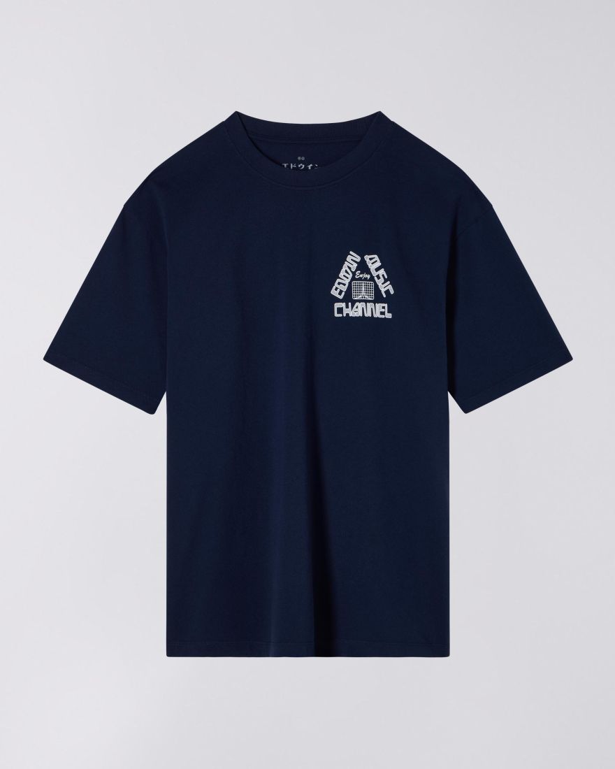 EDWIN Enjoy EMC T-Shirt Maritime Blue