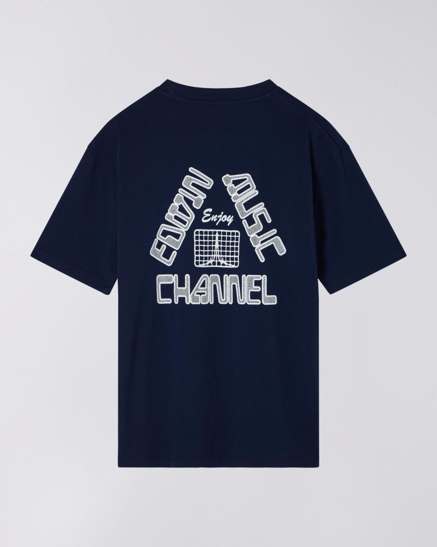 EDWIN Enjoy EMC T-Shirt Maritime Blue