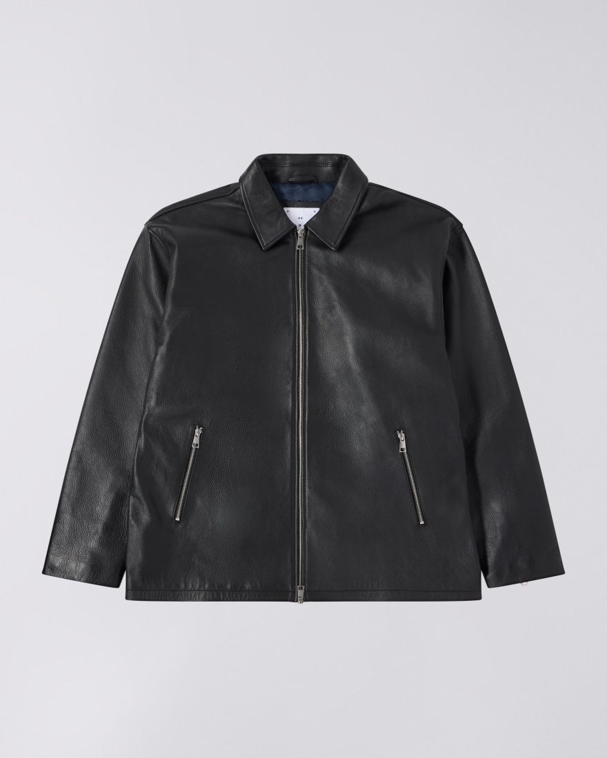 KANDINI ■ Black eco leather padded jacket Kandini 2024FW Eco-leather Quilting Padded Jacket – GreenTee