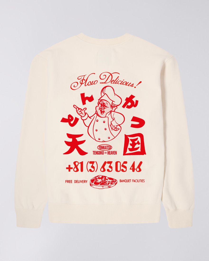 EDWIN Tonkatsu Sweat  Whisper White