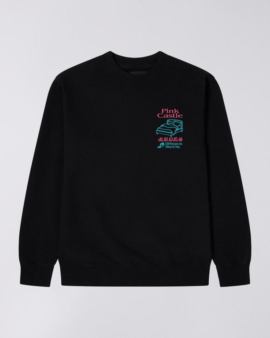 EDWIN Pink Castle Sweat  Black