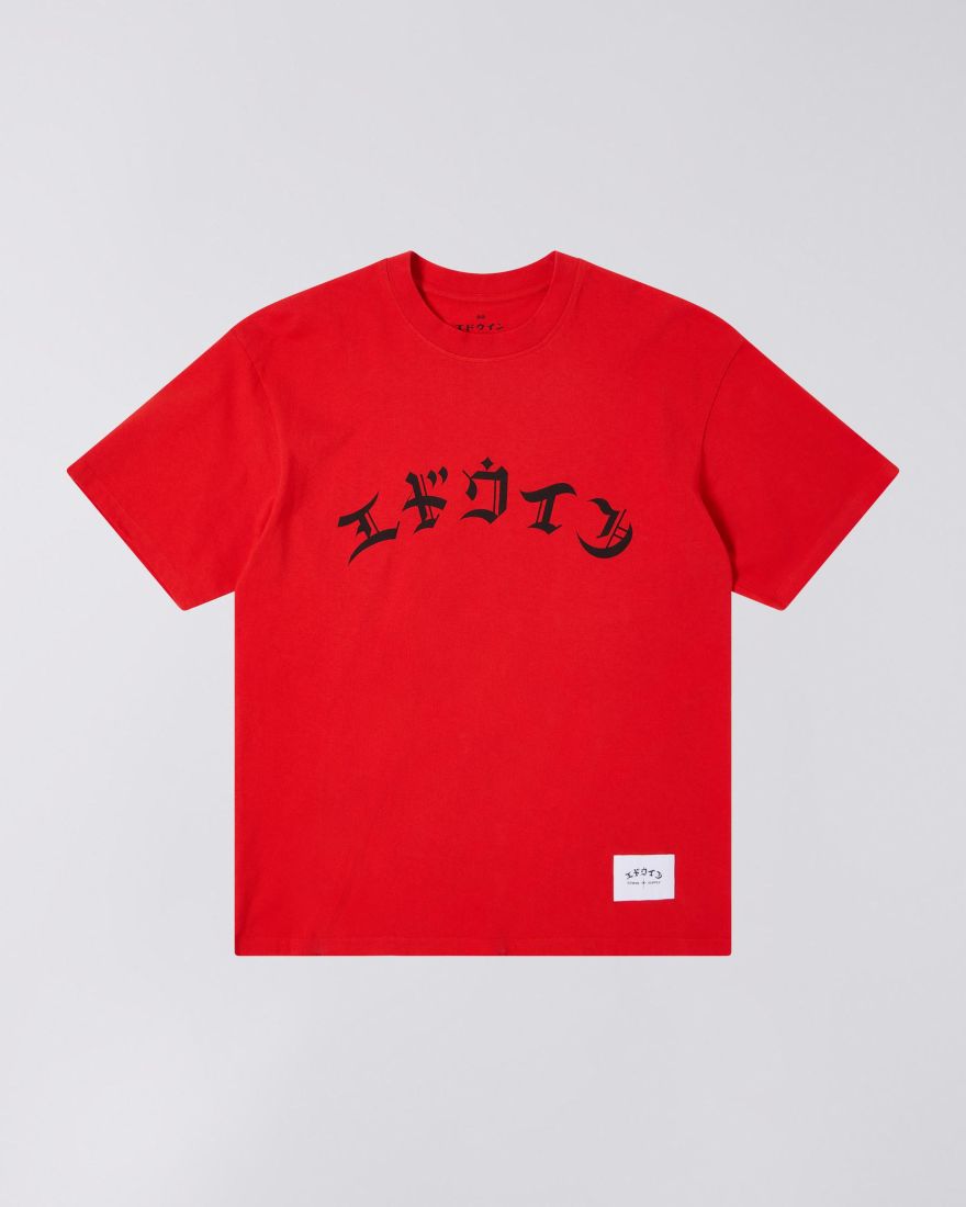 EDWIN High Life Low Levels T-Shirt  Fiery Red