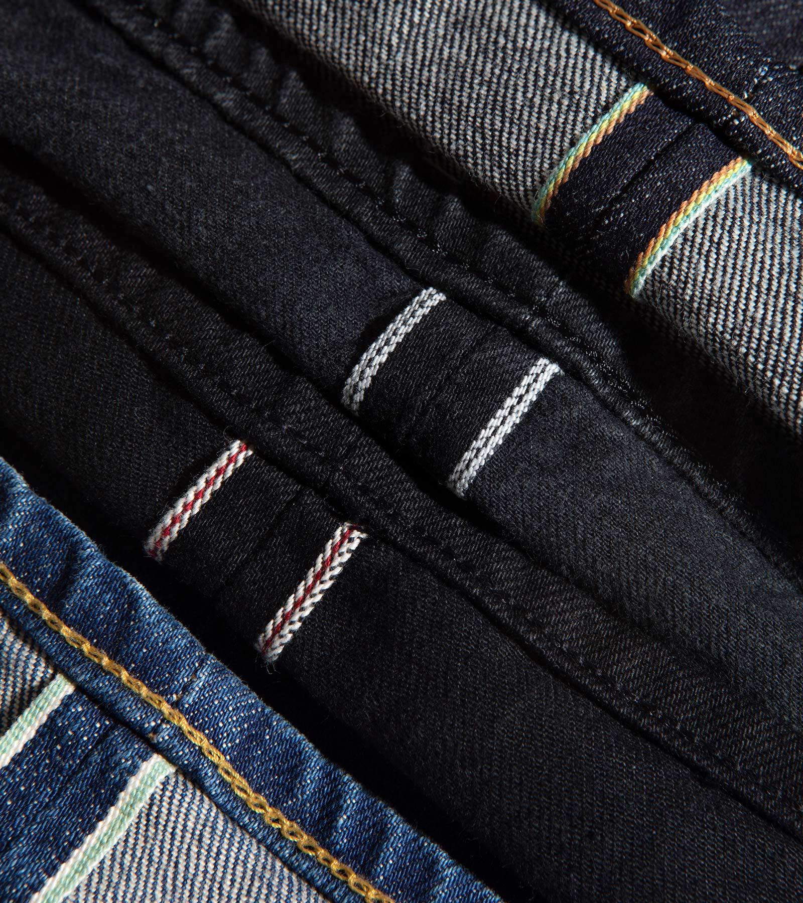 Organic Red Selvedge Denim Fabric - Red Selvedge