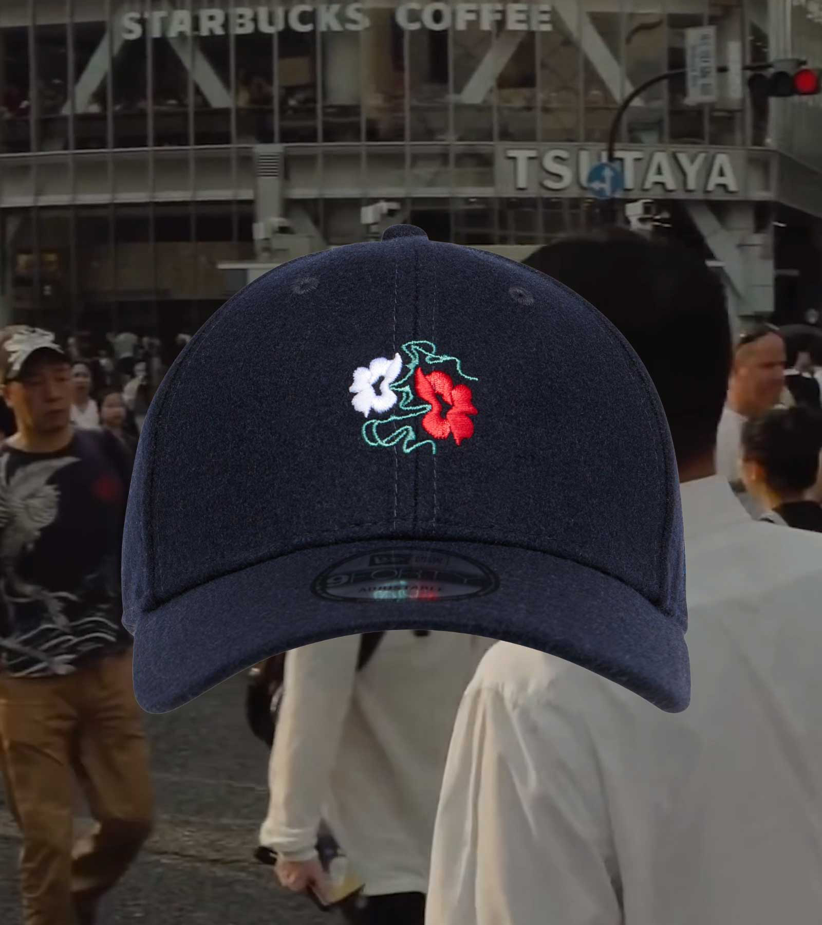 EDWIN Spring Summer 2024 Cap Collaboration New Era Editorial Navy