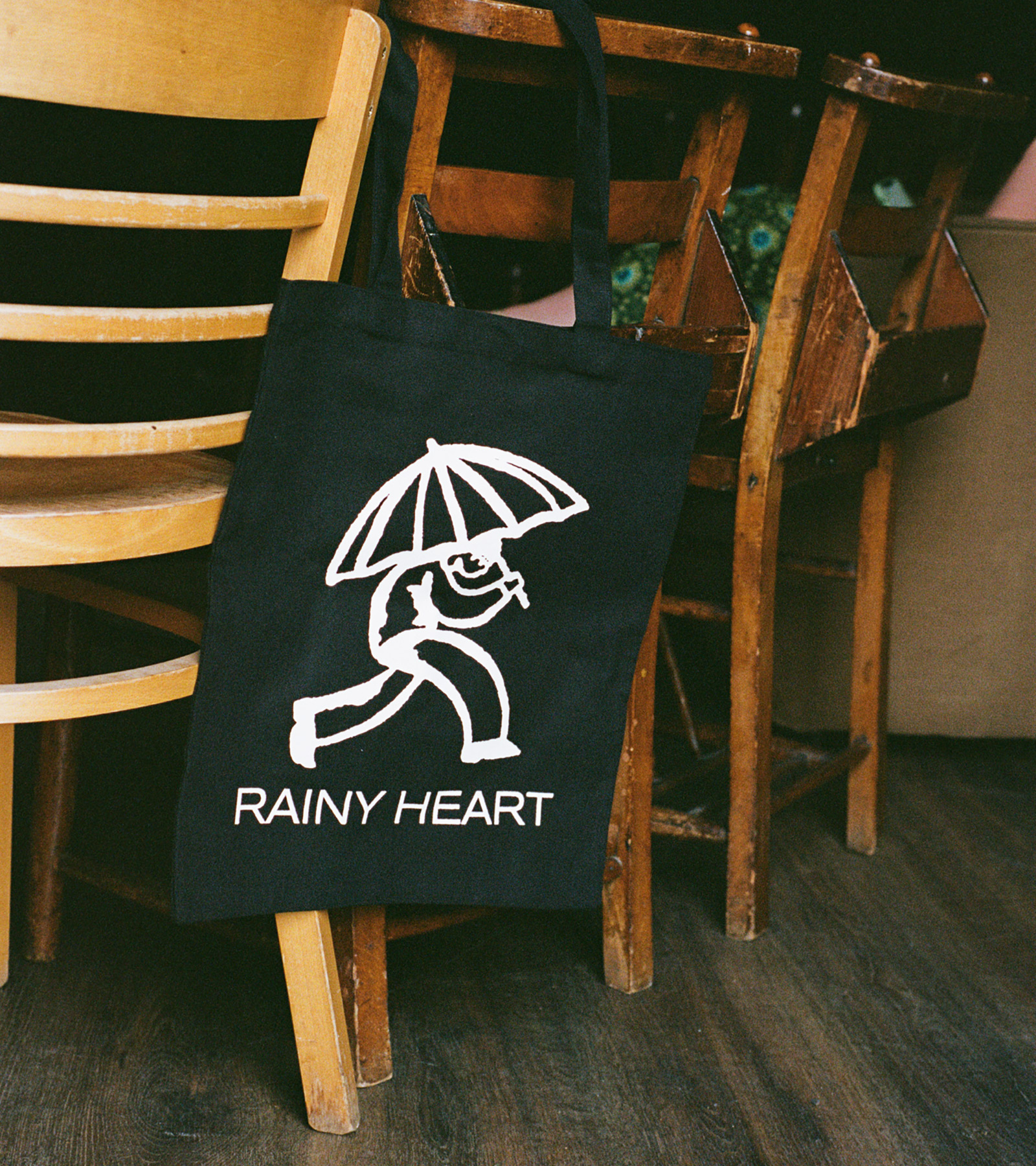 Edwin - spring-summer-2024-rainy-heart-manchester-listening-bar-totebag-black-ponoma-studio