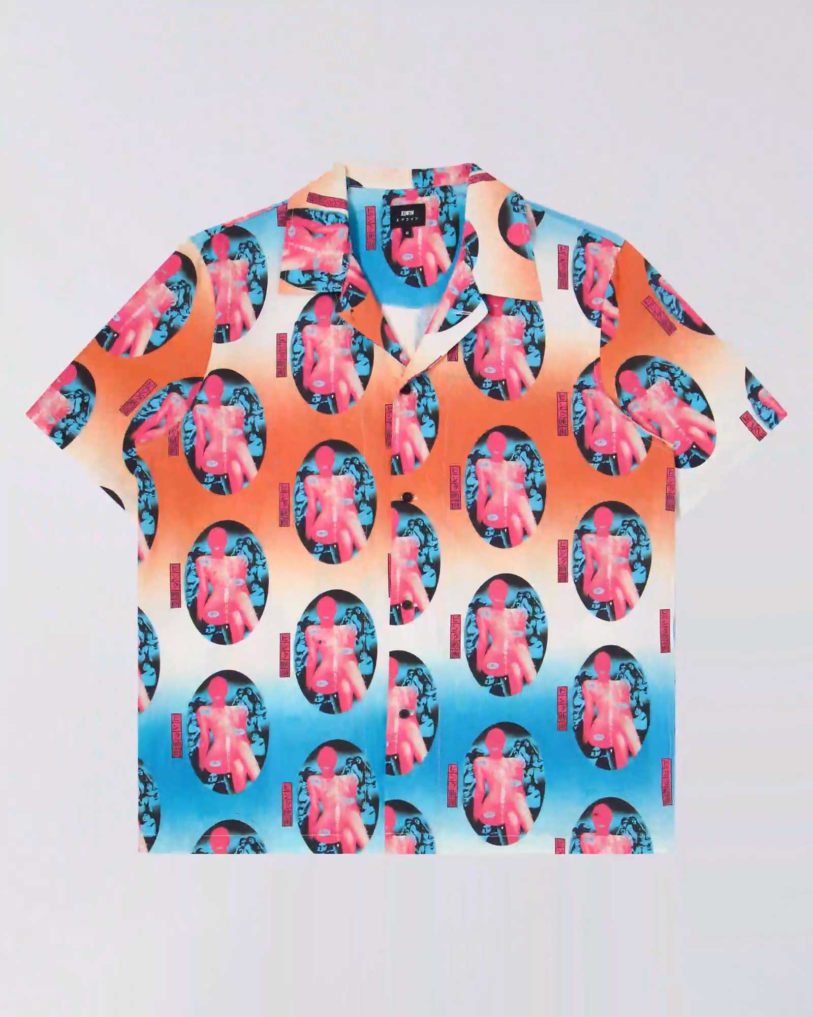 EDWIN Pinku Eiga Short Sleeve Open Collar Print Shirt Collection Spring Summer 2024 