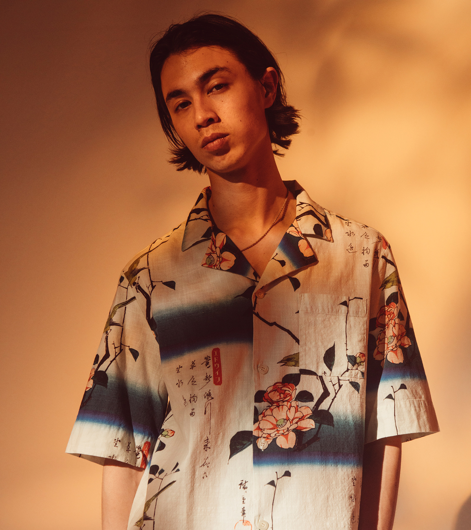 EDWIN Lookbook featuring the Hiroshige Shirt